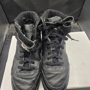 Justin Black Leather Women's Shoes‎